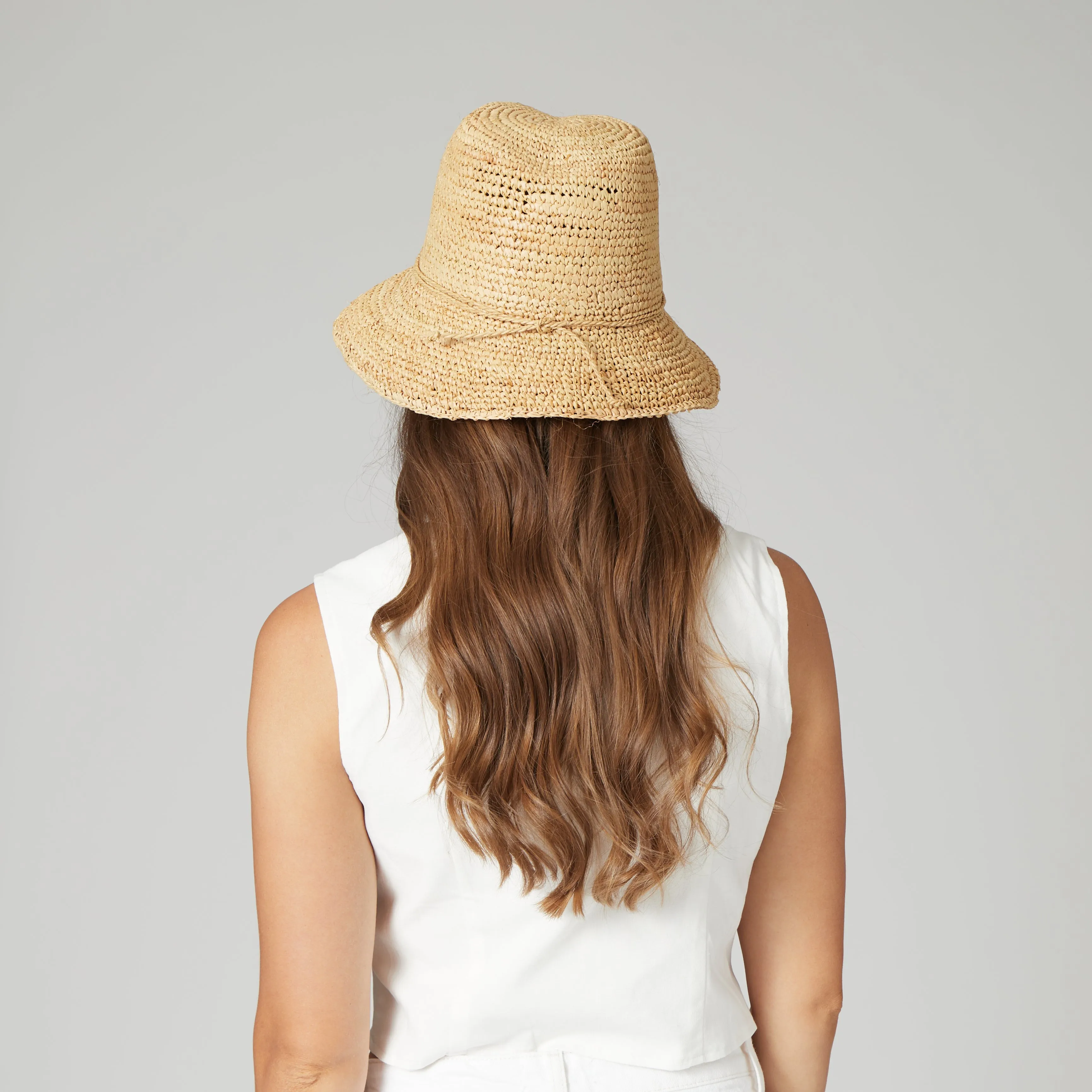 Laguna - Womens Crochet Raffia Bucket