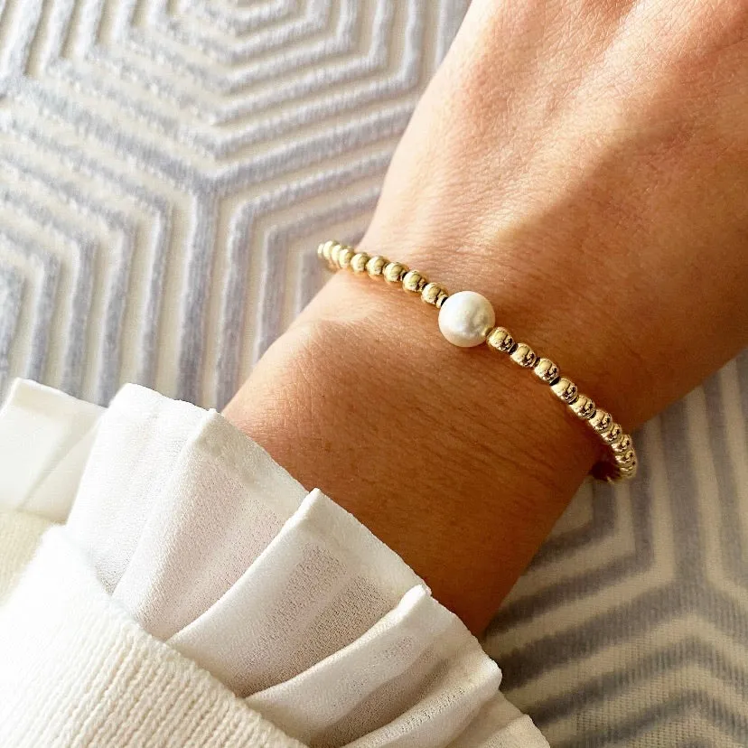 Pearl 14K Gold Filled Bracelet